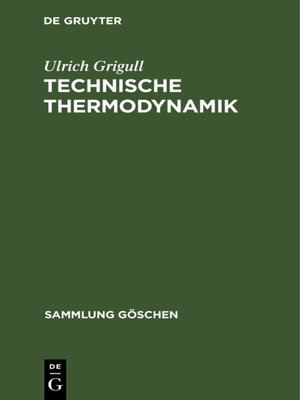 cover image of Technische Thermodynamik